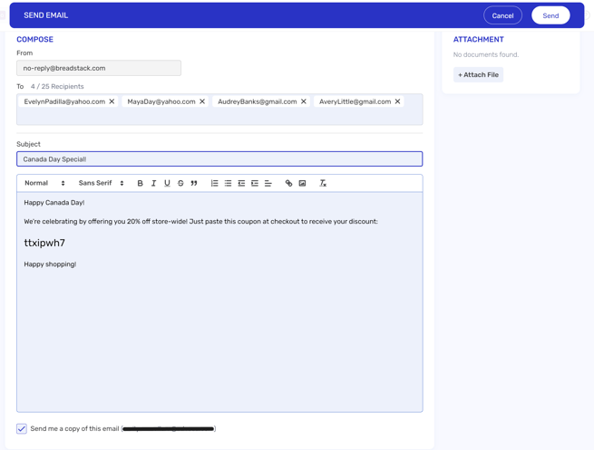 Screenshot Breadstack compose email 2-1